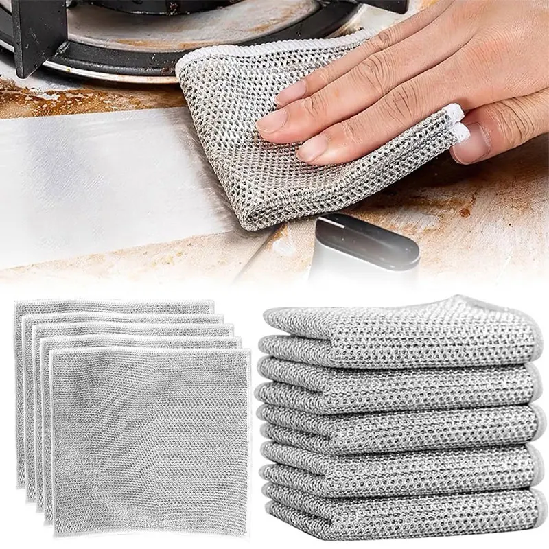 1020PCSMultipurposeWireCleaningClothsKitchenDishwashingCloths