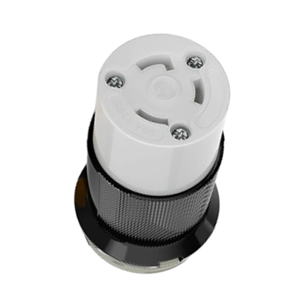 RV 30 AMP Power Inlet 125V Power Plug NEMA L5-30P L5-30R Female Twist Locking Connector with Waterproof Cover Boot Kit plug adapter rv water inlet rv outlet box