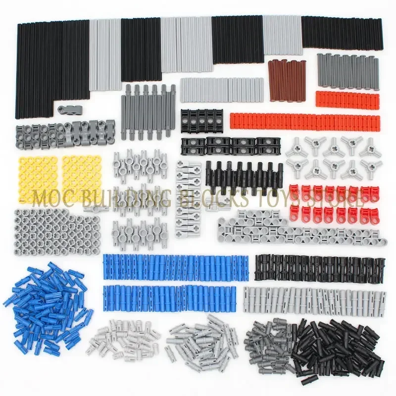

882PCS Blocks High-Tech Technical Parts Pin Beam Axle Connector Panel Gear Car Motorcycle Building Blocks Bricks Compatible Toy
