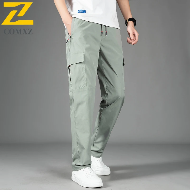 EiAO Men's Spring  Work Pants Outdoor Hiking Windproof Waterproof Multi-Pocket Camping Fishing Lightweight Durable Casual 2025