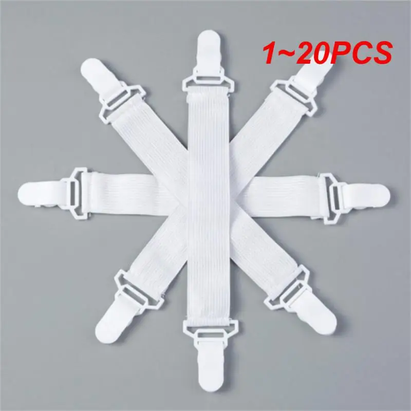 

1~20PCS Set Home Textiles Accessories Elastic Bed Sheet Mattress Cover Blankets Grippers Clip Holder Fasteners Kit