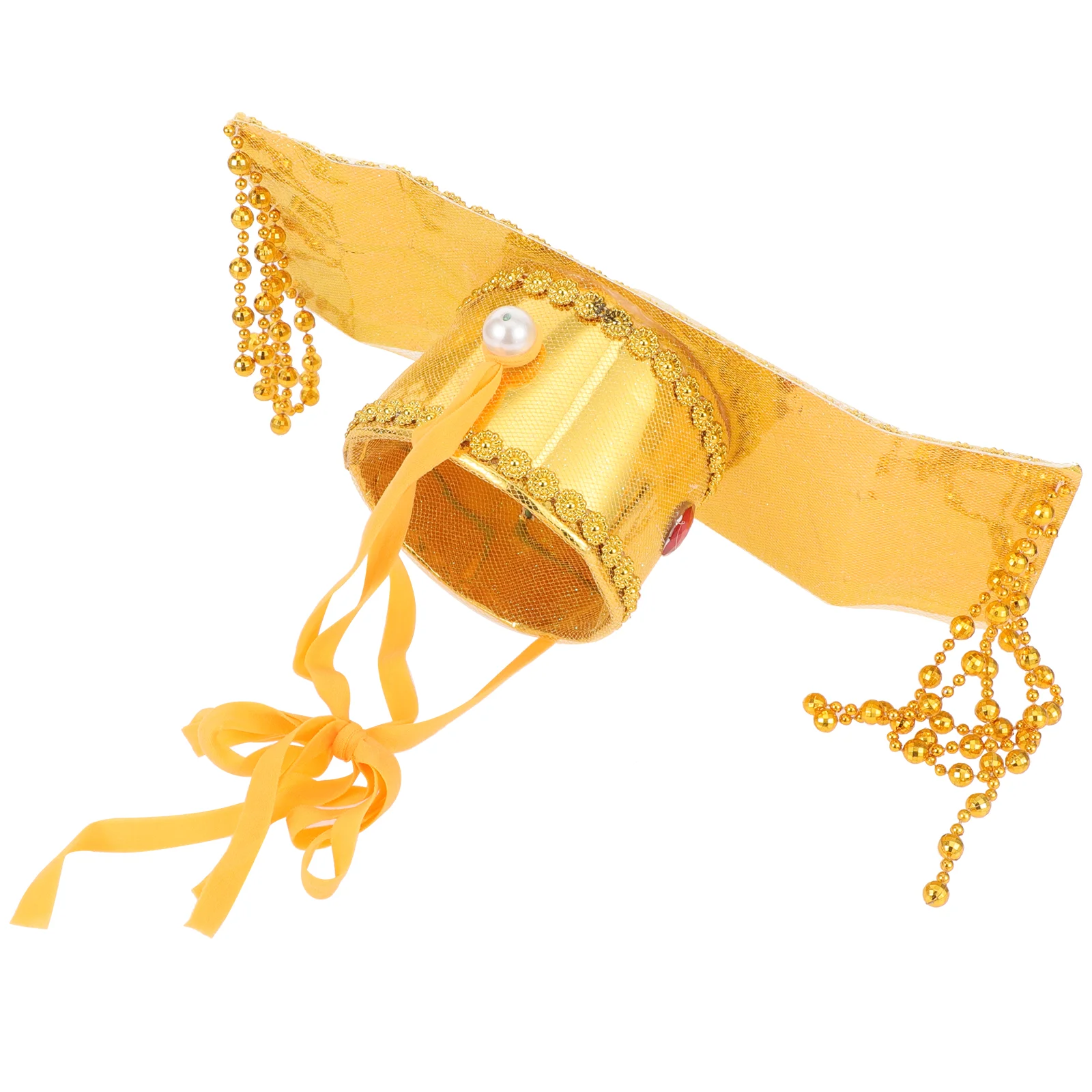 

Chinese Emperor Hat Emperor Cosplay Costume Ancient Royal Emperor Headwear With Beads Asian Emperor Cap For Adult Kids Role