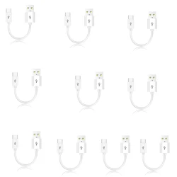 High - Speed 10cm USB to Type - C Charging Cable, Supports Data Transfer, Available in 1 - 10 Pack (10 White)