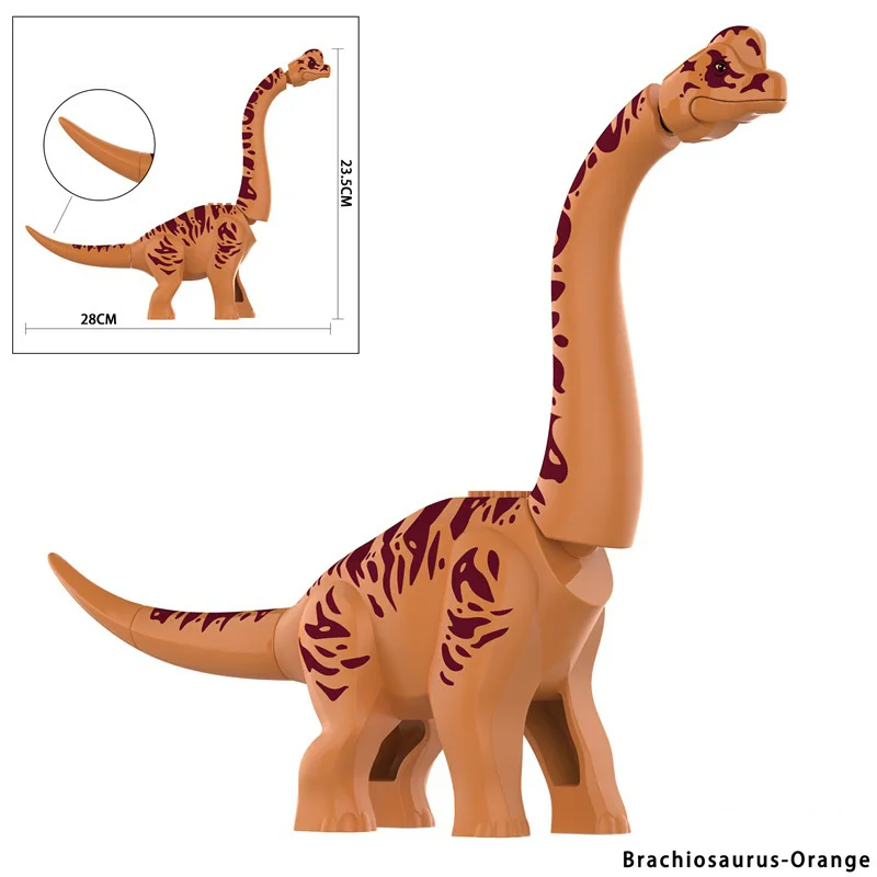 MOC Jurassic Dinosaurs World Dino Park Big Brachiosaurus Model