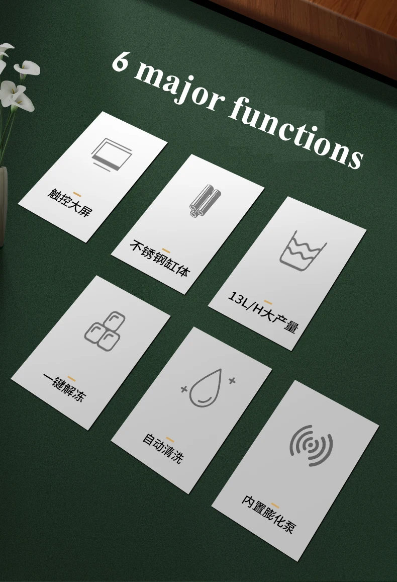 Description Picture 4 of itemUpscale commercial mini soft ice cream maker frozen Yogurt Machine Single Flavor Countertop Gelato Sorbet Vending Machine