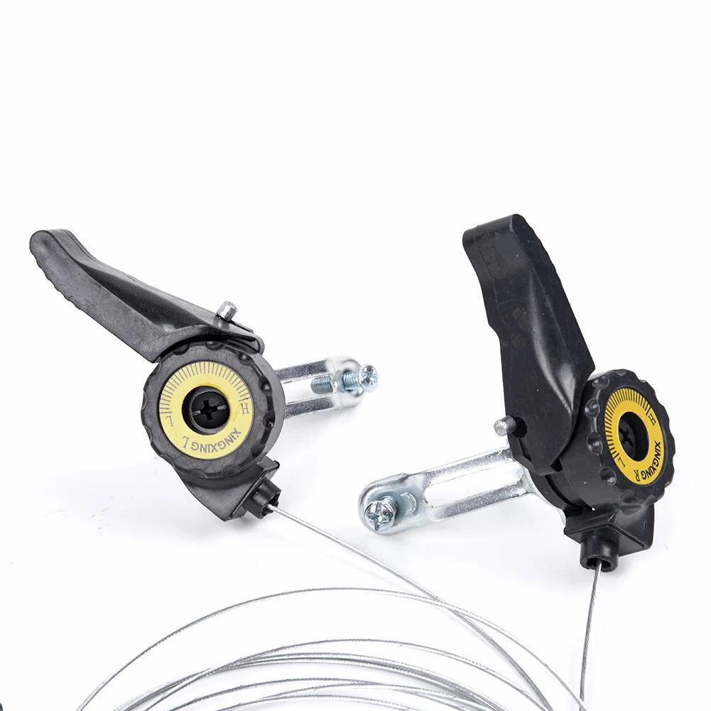 3x5/6/7 Speed Road Bike Thumb Shifter Top Mount Shifters With Inner Cable Mountain Bicycle Thumb Gear Shifter Lever Bikes Parts