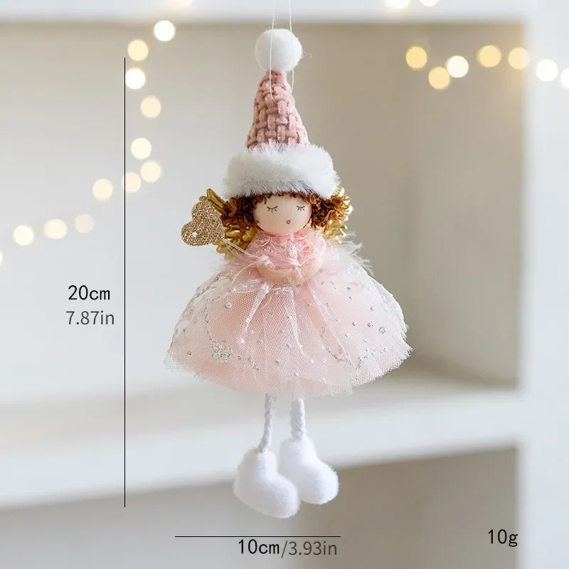 Christmas decoration Christmas tree mesh angel girl pendant
