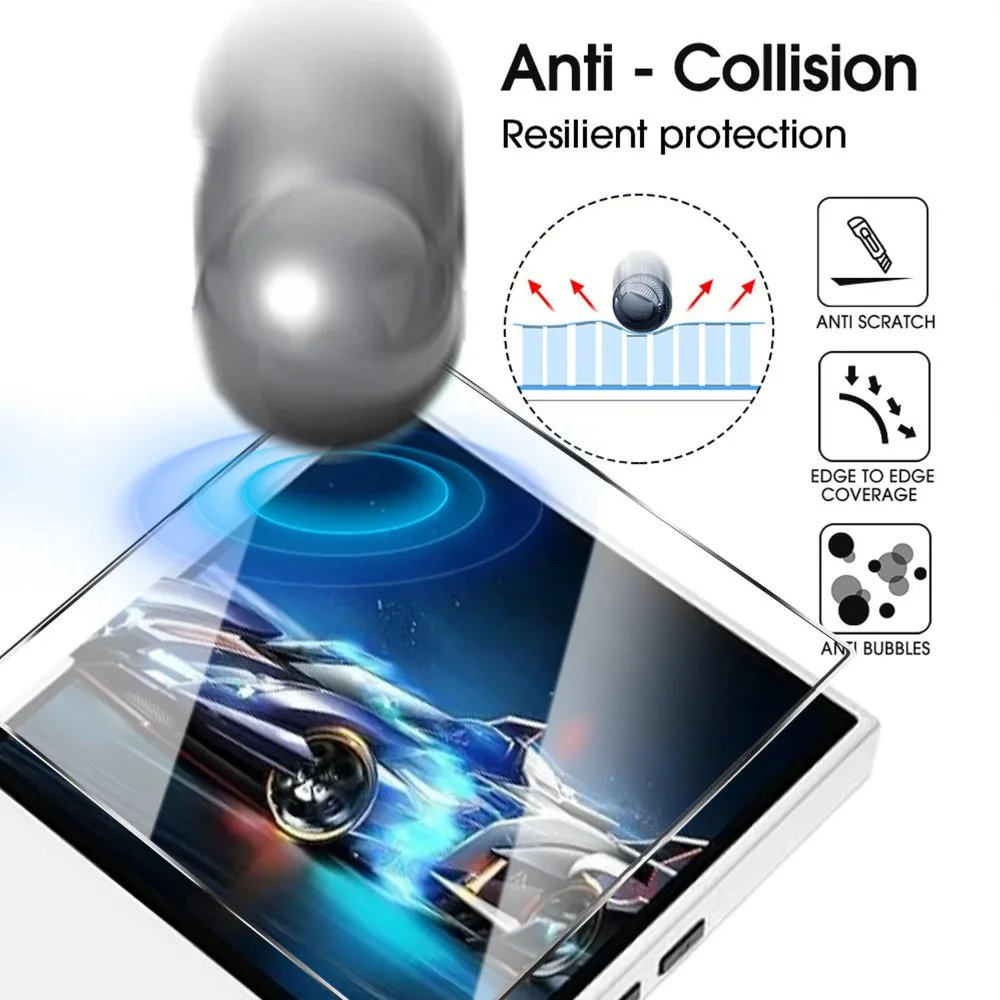 5-Pack HD Tempered Glass Shatterproof Screen Protectors - 9H Hardness, Anti-Scratch Protective Films