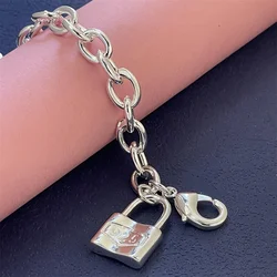 Elegant 925 Sterling Silver Chain Bracelet: Luxury Jewelry Gift - 7.9inch 20cm