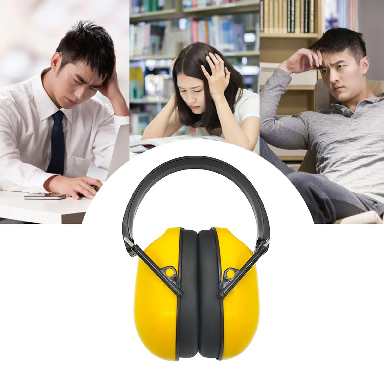 Toddler Ear Muffs Noise Reduction Lightweight Headphones Foldable Earplugs Headband for Shooting Concerts 