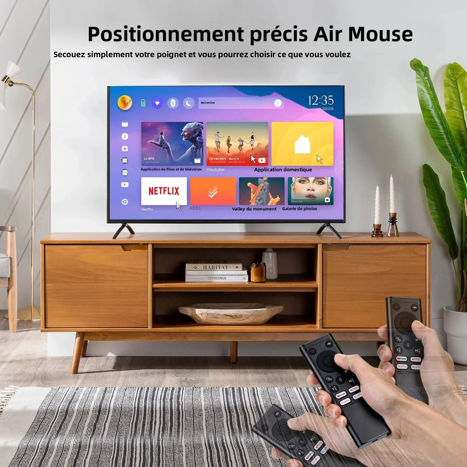 iPazzPort Universal Remote Mini Keyboard Wireless Combo With Voice Air Mouse, IR Learning Controller For Android TV_voghion.com