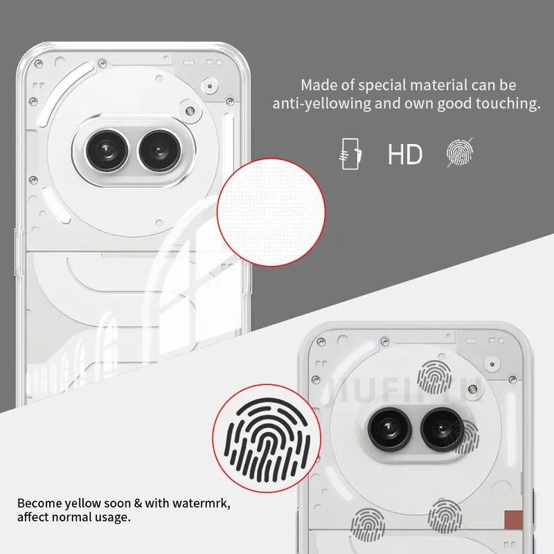 Clear Shockproof Silicone Phone Case - Fashionable Protective Back Cover