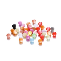 Vibrant Resin Beads for DIY Jewelry Crafting - Round Loose Spacer Beads for Handmade Bracelets and Necklaces (Mixed color)