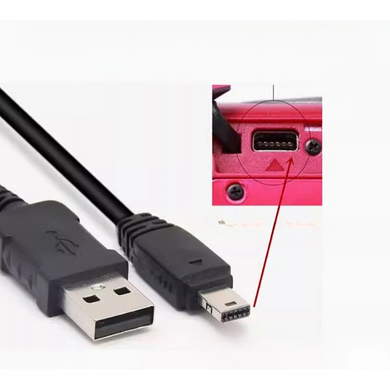 카시오 엑실림 카메라용 12핀 USB 데이터 충전 케이블 EX-ZR10 EX-ZR15 EX-ZR100 EX-ZR20 EX-ZR300 EX-ZR310 EX-ZR320