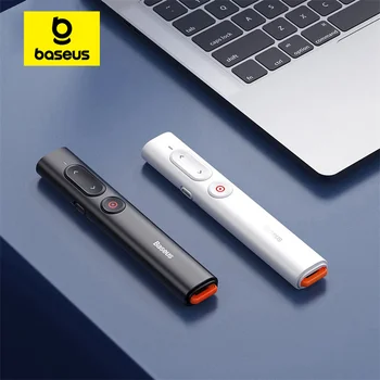 Baseus 무선 발표자 PPT 페이지 터너 USB 포인터, 프로젝터, 파워포인트 슬라이드, 적외선 발표자 펜, 원격 제어