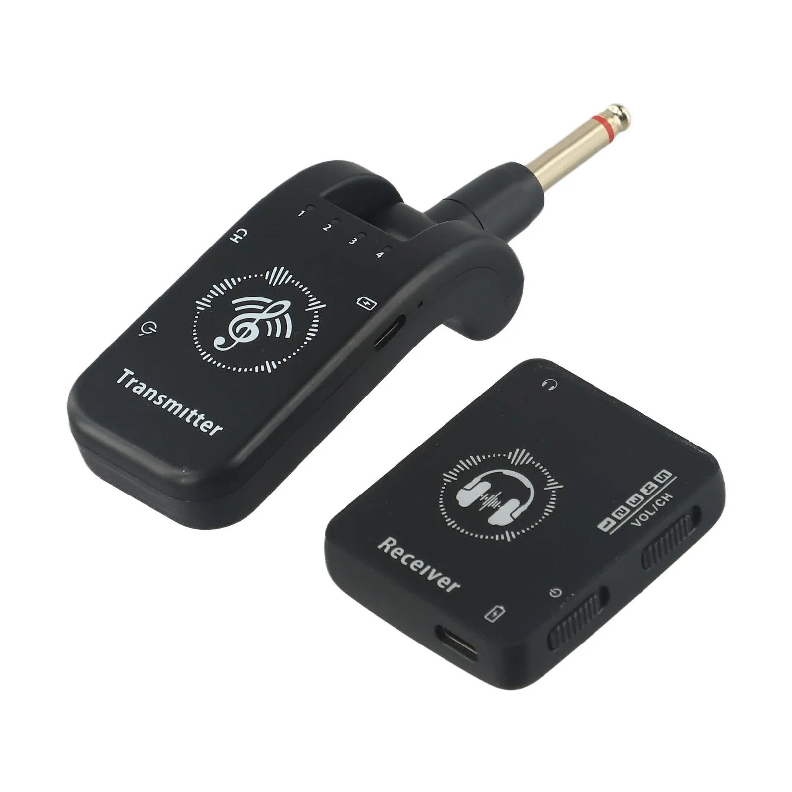 Wireless IEM System Transmitter Receiver 2.4GHz Band Wireless Ear Monitor Automatic Pairing Connector Play Headphone Receiver