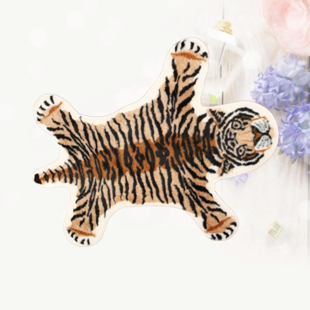 

Tiger Rug Washable Carpet Bedroom Bedside Study Room Mat Home Floor Pad for Decoration