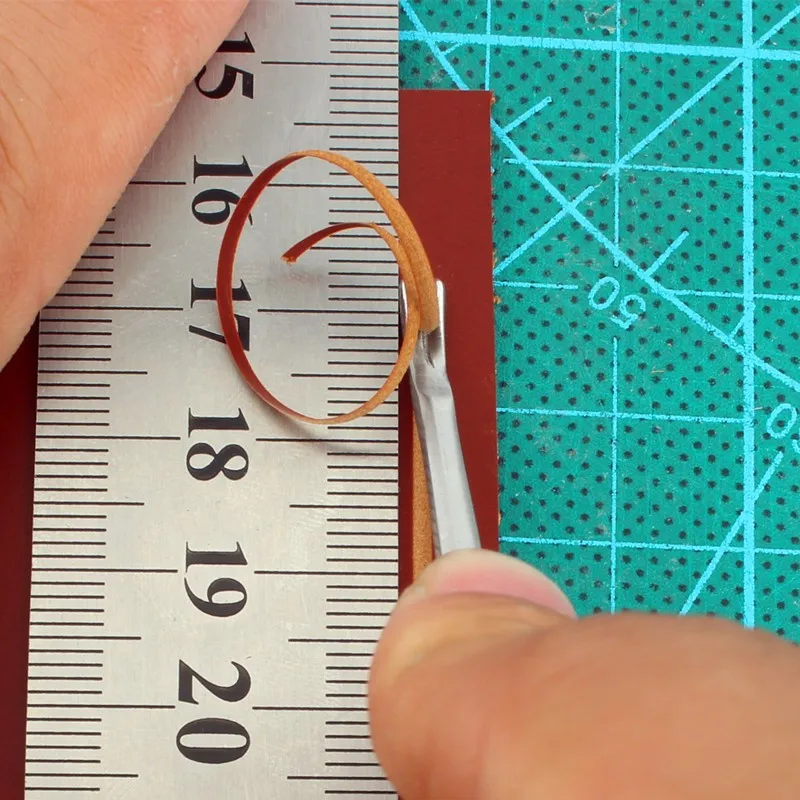 Type V Shaped Stitching Groover Skiving Edge Beveler Leathercraft Leather Tool leather craft tools