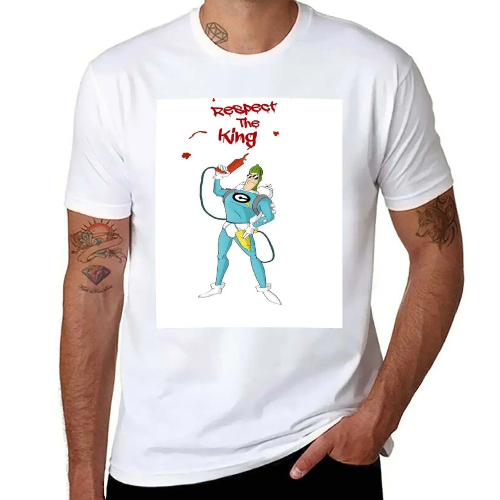 

Respect The Condiment King T-Shirt shirts graphic tees quick drying boys whites Men's cotton t-shirt