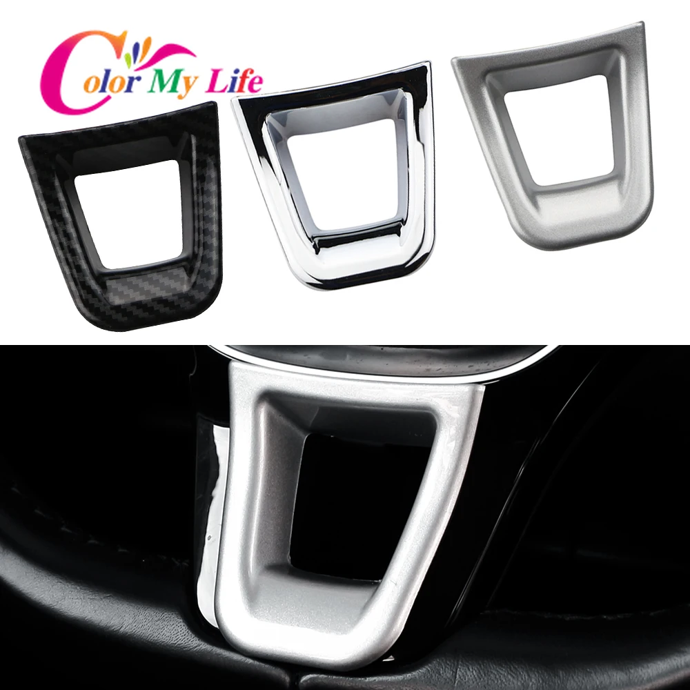 Car Styling Stickers ABS Steering Wheel Panel Decoration For Volkswagen VW Golf 7