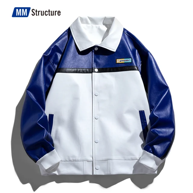 대담한 패치워크, 고품질 소재, 다양한 스타일링 옵션을 갖춘 자수 대표팀 가죽 자켓은 패션, 편안함, 내구성을 완벽하게 조화시킨 패션 스테이플입니다.