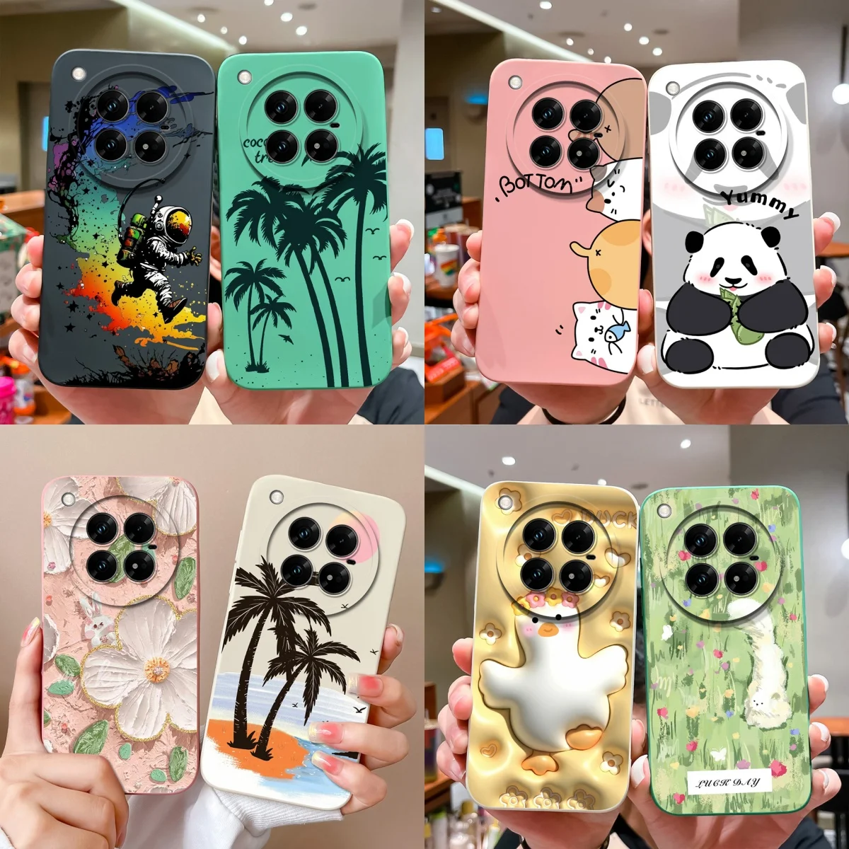 Coconut Tree Soft Liquid Silicone Phone Case - Full Protection Back Cover