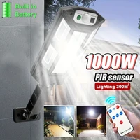 Super Bright 1000W Led Light with Motion Sensor Outside Solar Lights IP65 300㎡ Solar Lamps for The Garden Solar Outdoor Lighting 1