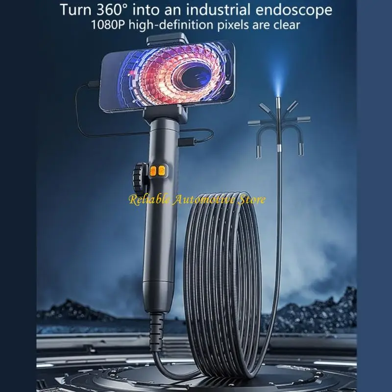M68B 산업 내 검사 카메라 6/8mm 렌즈 1080p 6 LED 카메라 360도