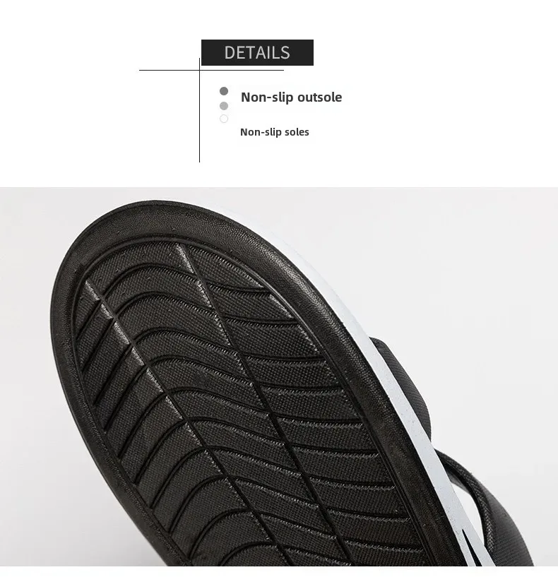 Men's Beach Slippers Soft PVC Sole