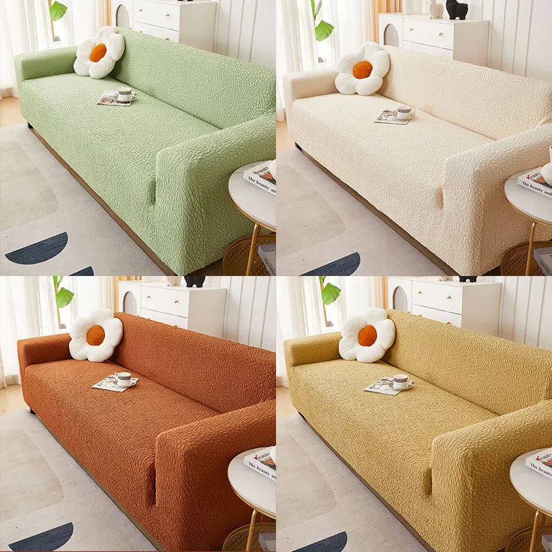 

Household All-Inclusive Lazy Sofa Cover Non-slip Double Or Three-Person Universal Elastic Sofa Cushion Cloth Seersucker