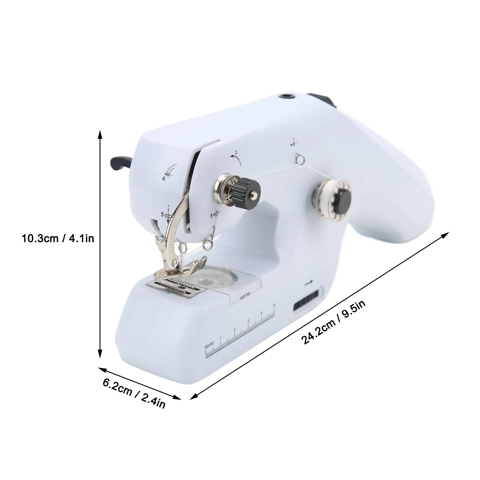 ZDML-6 Handheld Sewing Machine Portable Electric Dual Line Sewing Machine with Ergonomic Handle Sewing Machine 6