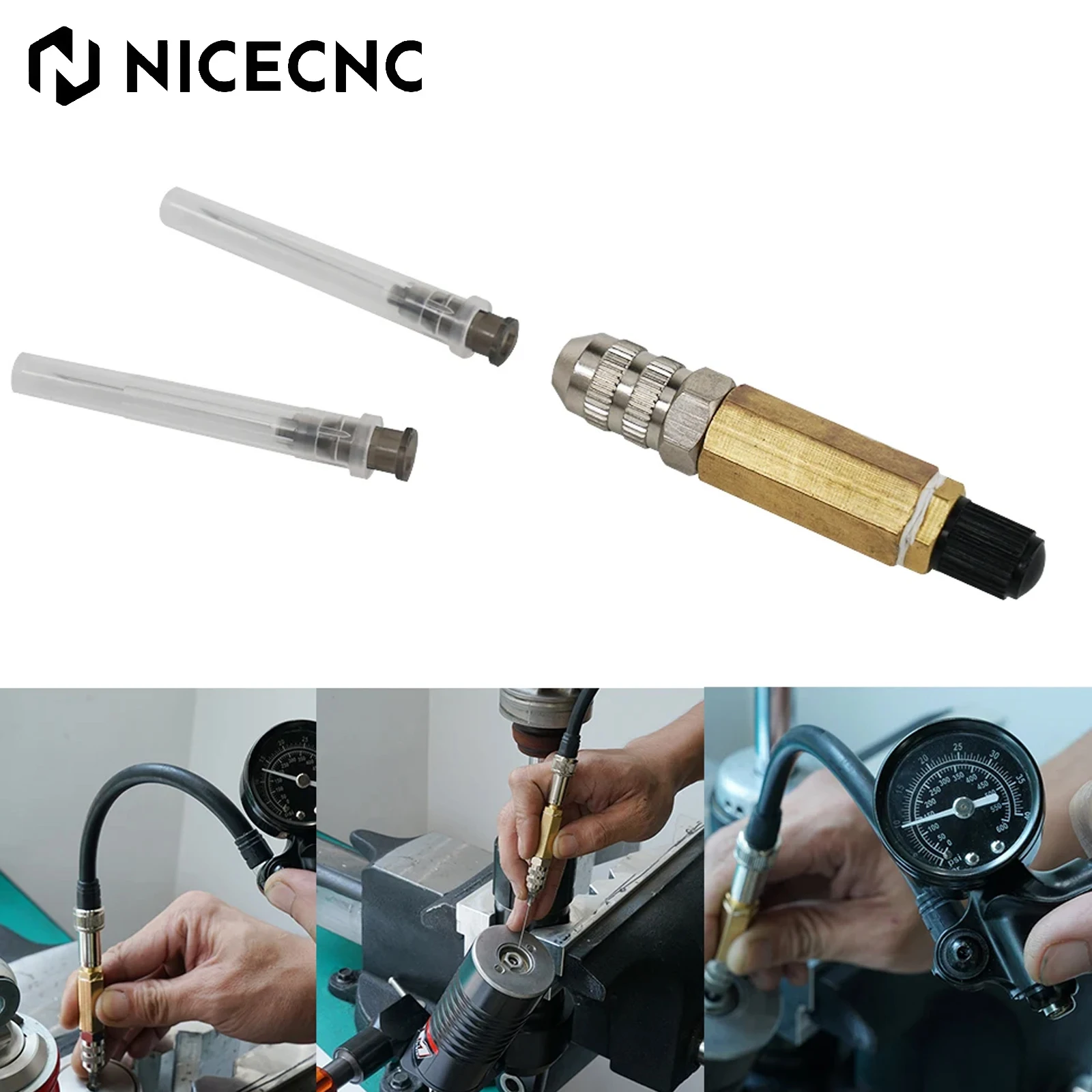 Shock Nitrogen Needle Kit For KTM Yamaha Honda Polaris RZR's Arctic Cat FOX Snowmobile ATV UTV Kawasaki Suzuki BMW Ducati