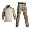Uniforme táctico impermeable para hombre, camisa de camuflaje transpirable, pantalones de carga, ropa de caza al aire libre, trajes tácticos de Camping