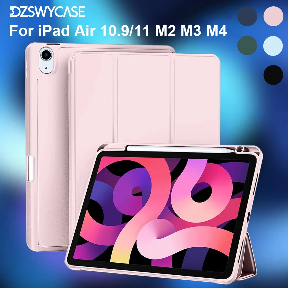 Case for iPad Air 11-inch M3/M2 (2025/2024), iPad Air 5th/4th Generation 10.9-inch (2022/2020), Cover with Auto Sleep/Wake