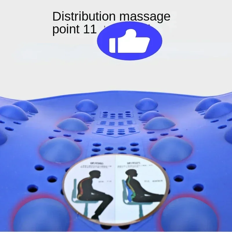 The New Universal Car Back Support Chair Massage Lumbar Support Waist Cushion Mesh Ventilate Cushion Pad For Car Office Home massage cushion