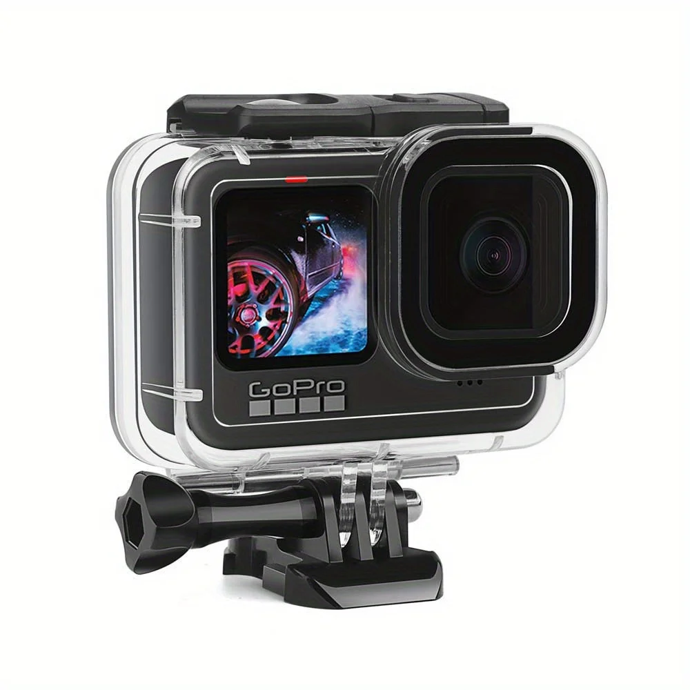 Boîtier étanche 60M pour GoPro Hero 9 10 Black, ouvert avec caméra à l'intérieur
