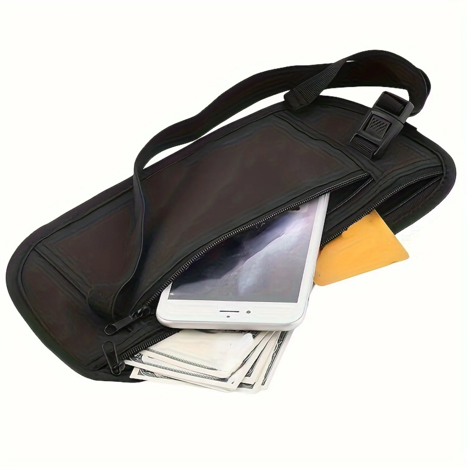 Versatile Portable Bag with Zipper-Ideal for Passports and Travel On-the-Go