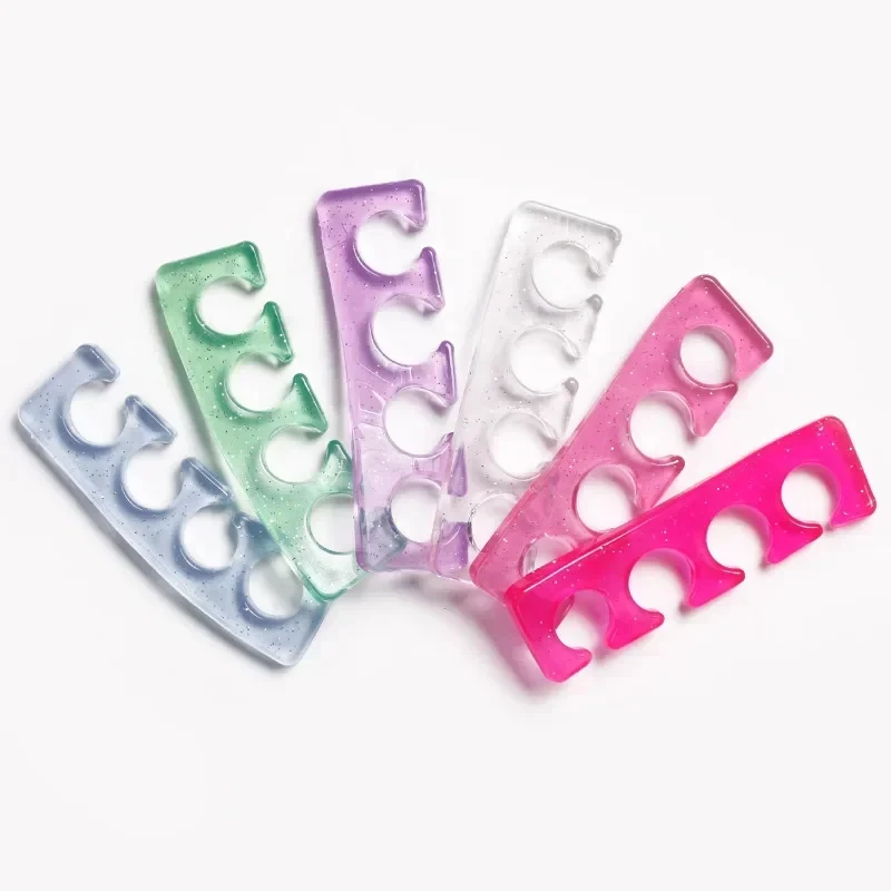 1 Pair Silicone Manicure Pedicure Finger Separator Flexible Fingers Toe Spacer Separation Straighteners Nail Fingered Splitter