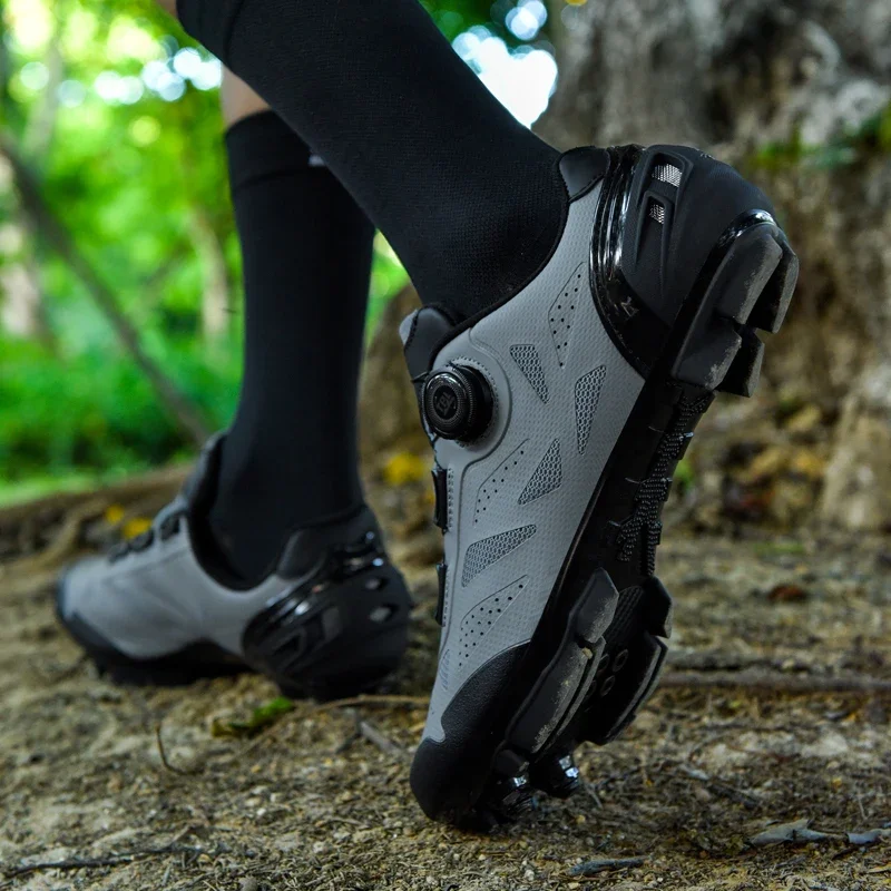Cycle Training Shoes cycling shoes bike lock shoes bike pedal cleats SPD Cleats Clip MTB Cycling Sneakers Men Breathable Knit Self-Locking Road Bicycle Shoes For Exercise Bikes