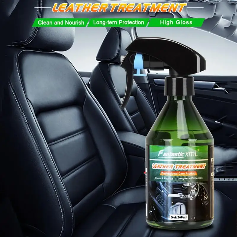 

Car Cleaning Agent 260ml Nano Coating Durable Leather Protection Auto Interior Restorer Tire Polish Rubber Renovation Spray