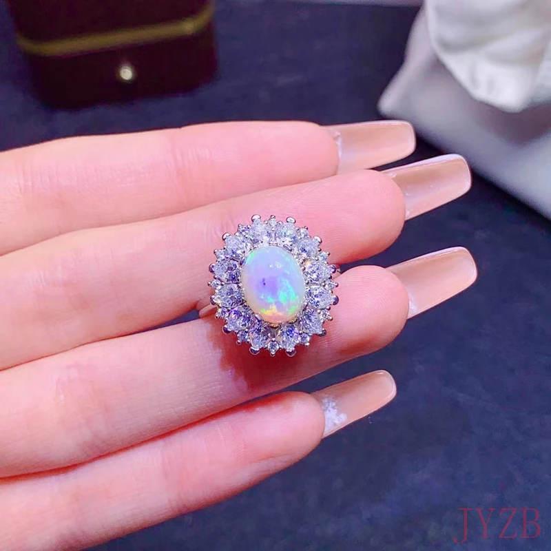 Mystic Topaz And Opal Ring London Blue Topaz Fire Opal Gemstone