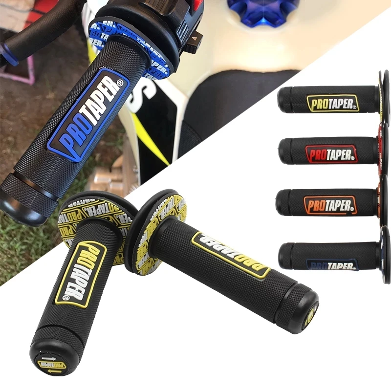 22mm 24mm Universal Colorful Handle Pro Taper Grip Motorcycle Handlebar for Protaper YAMAHA KTM Motocross Moto MX Grip Pit Bike