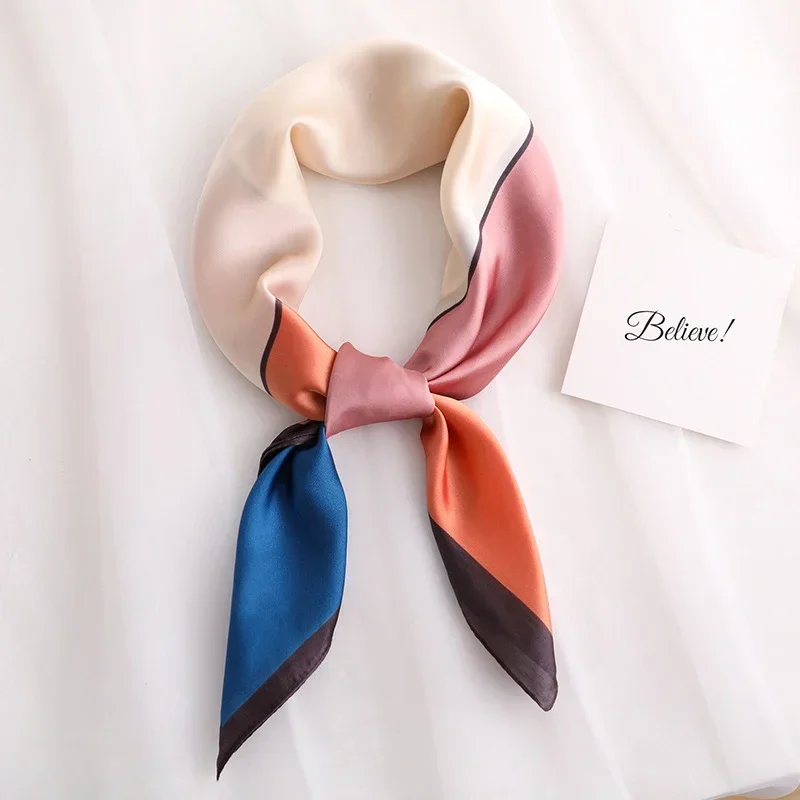Scarf Women Silk Satin Foulard Women Scarf Neckerchief Luxury Bandana Silk Scarves Laven Official Store WJ002 silk scarf women scarves