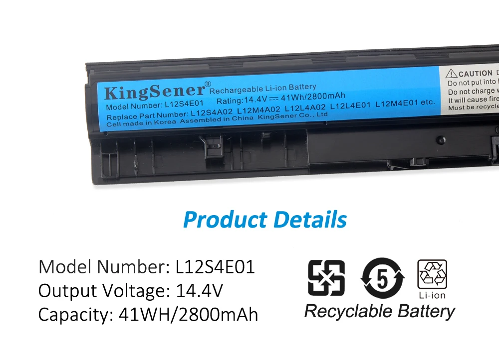 Bateria de Kingsener L12s4e01 L12m4e01 para Lenovo G400s G410s G500 G510s G405s G505s S510p S410p Z501 Z710 L12l4a02 L12l4e01 - Imagem 3