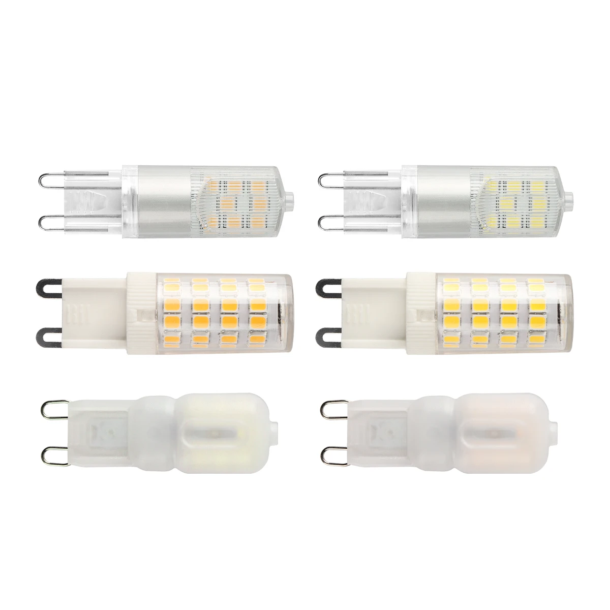 

Brightest G9 LED Lamp AC220V 3W Ceramic SMD2835 LED Bulb 360 Beam Angle Chandelier Light Spotlight Replace Halogen Lights