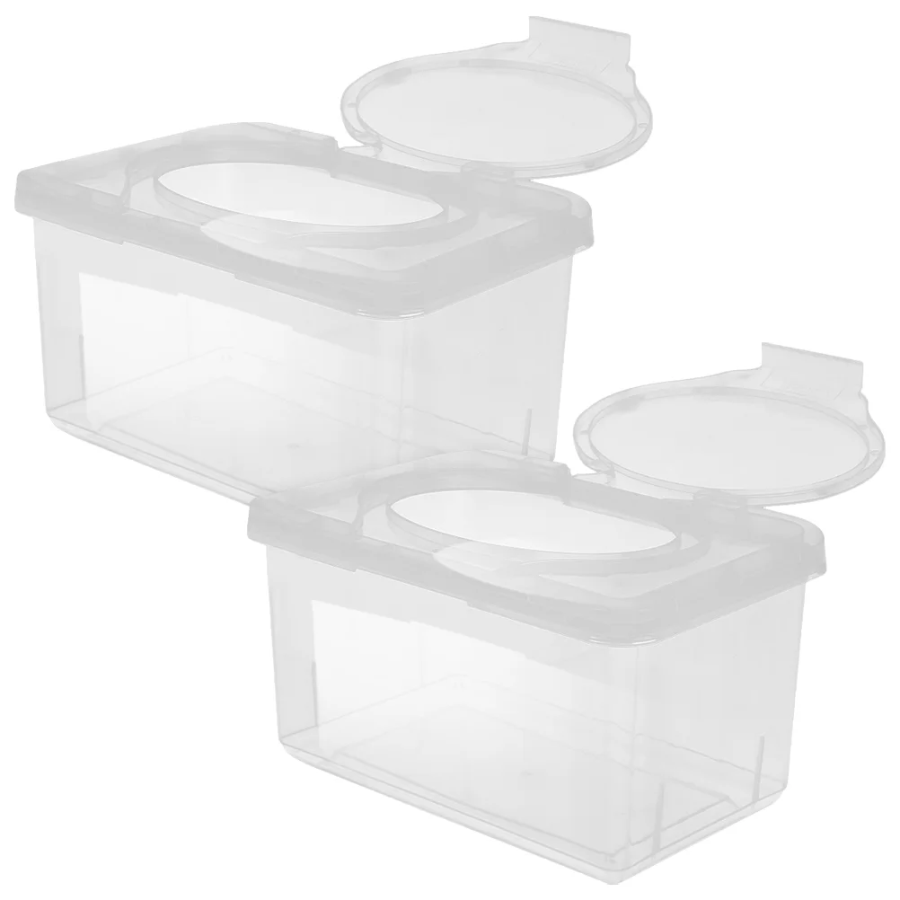 

1/2pcs Baby Wet Travel Baby Diapers For Adults Dispenser Portable Dustproof Tissue Storage Box With Lid For Car Home Office
