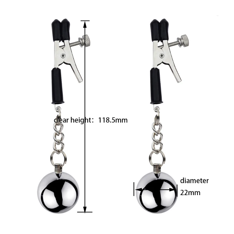 Nipple Clips Sex Toys Stainless Metal Chain Breast Clip Sucker for Couples