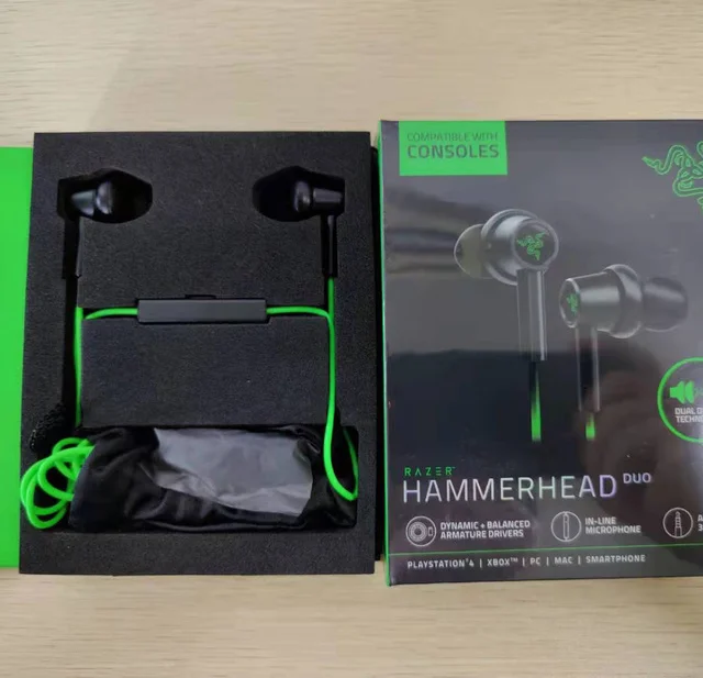 Razer Hammerhead Duo Earphone kompatibel dengan konsol kualitas