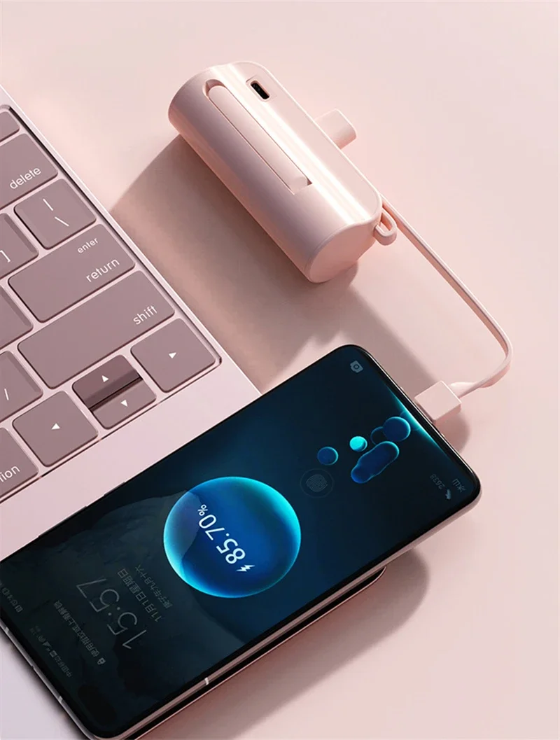 Mini Power Bank 5000 Mah External Battery Charger For Smartphones_voghion.com