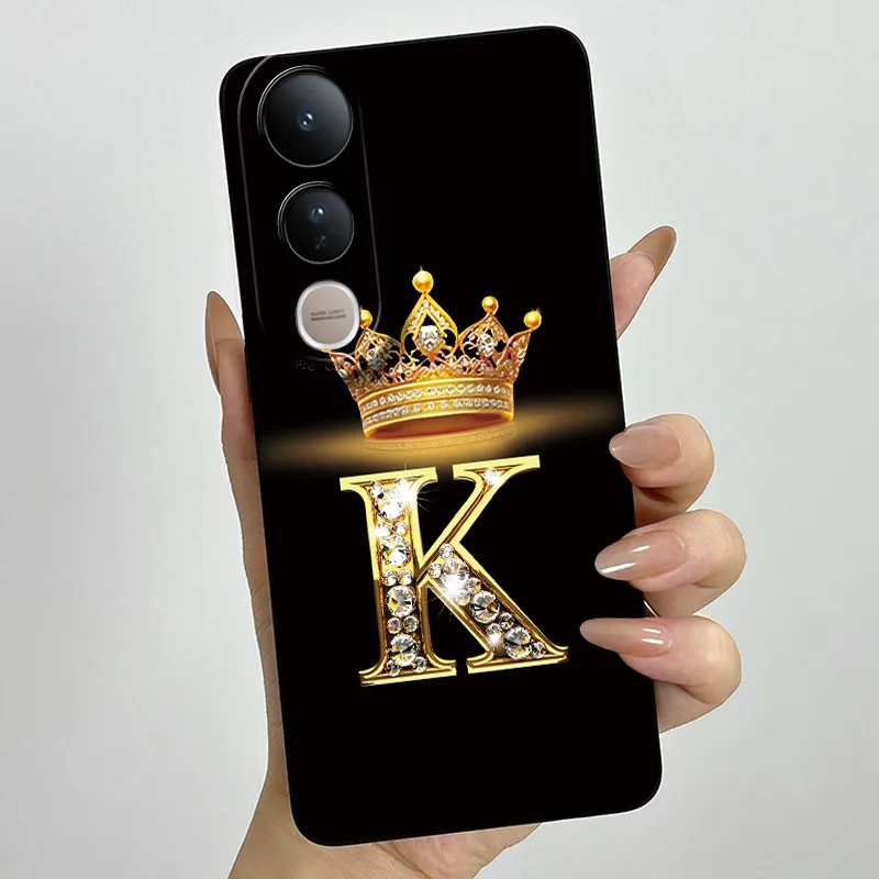 Luxury Letters Silicone Soft Phone Case with Camera Protection - Elegant Back Cover